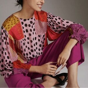 Blank London Pink Patterned Blouse